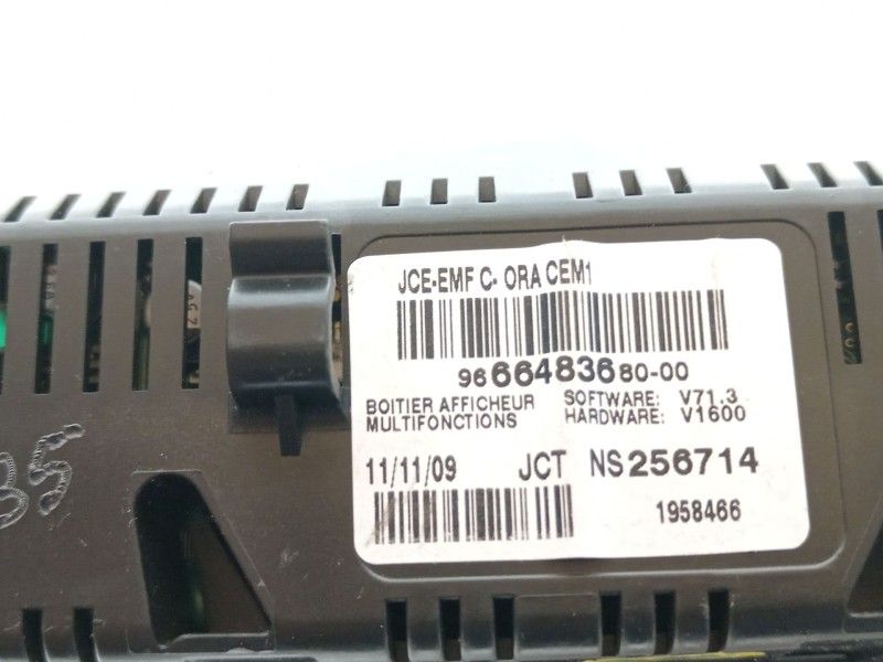 Recambio de pantalla multifuncion para peugeot 5008 premium referencia OEM IAM 9666483680  