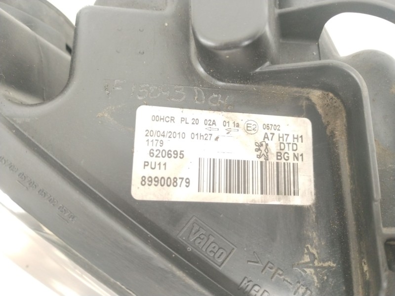 Recambio de faro derecho para peugeot 207/207+ (wa_, wc_) 1.6 hdi referencia OEM IAM 620695  89900879