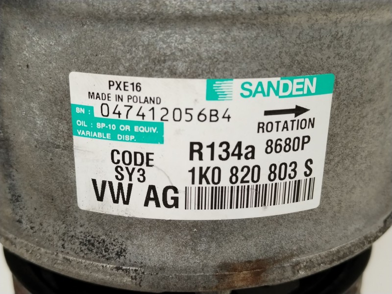 Recambio de compresor aire acondicionado para volkswagen passat berlina (3c2) advance referencia OEM IAM 1K0820803S  