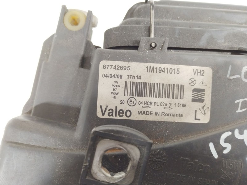 Recambio de faro izquierdo para seat leon (1m1) 1.9 tdi referencia OEM IAM 1M1941015  