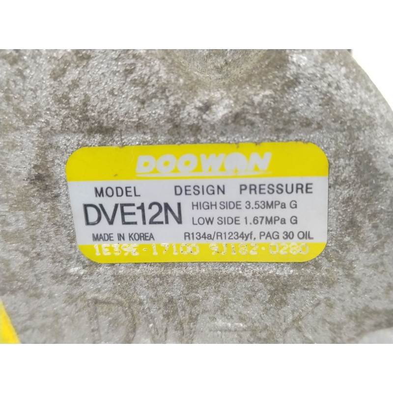 Recambio de compresor aire acondicionado para kia stonic (yb) 1.0 t-gdi referencia OEM IAM 1E39E17100  9J1820280