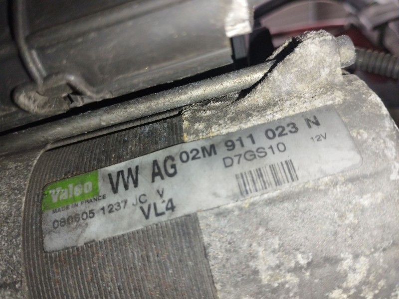 Recambio de motor arranque para seat leon (1p1) 2.0 tdi 16v referencia OEM IAM 02M911023N  