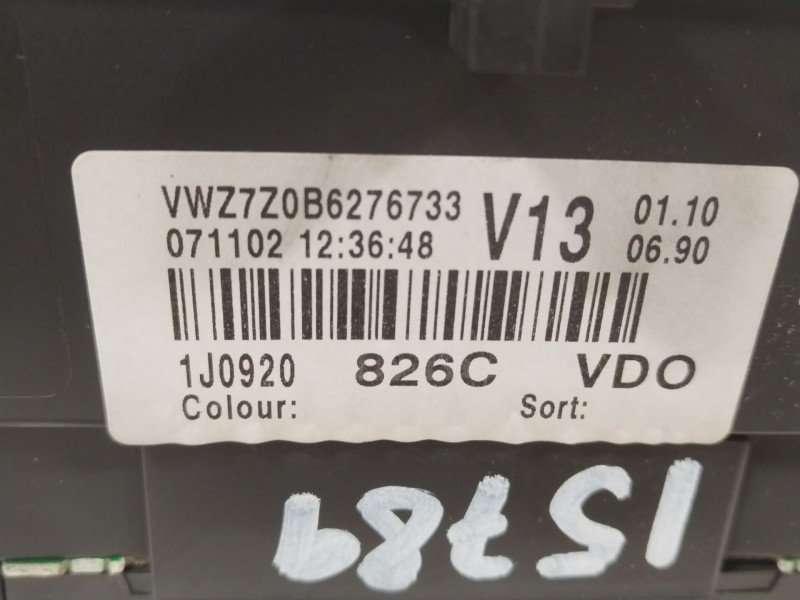Recambio de cuadro instrumentos para volkswagen golf iv (1j1) 1.9 tdi referencia OEM IAM 1J0920826C  