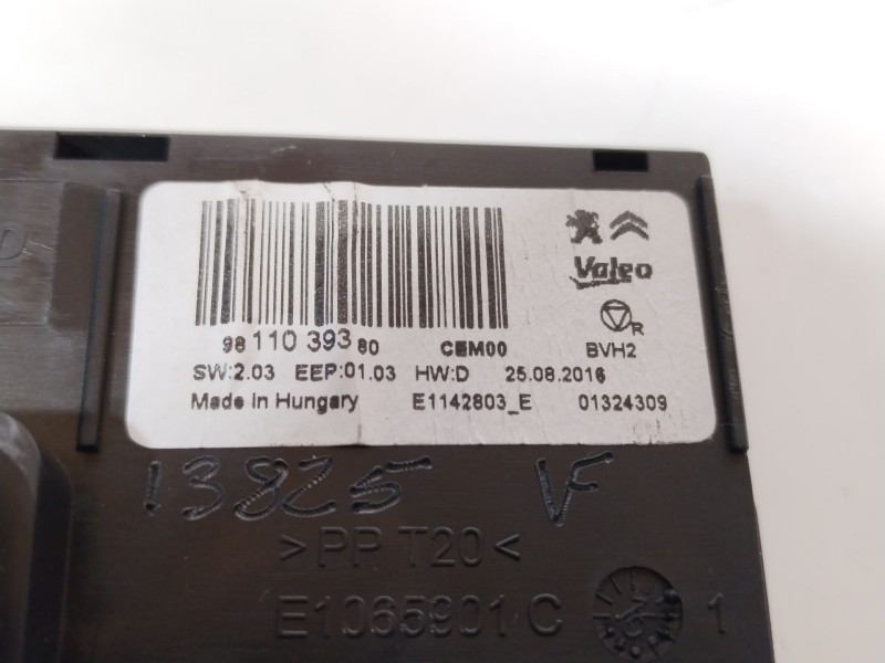 Recambio de modulo electronico para citroën c4 picasso ii 1.6 bluehdi 120 referencia OEM IAM 9811039380  