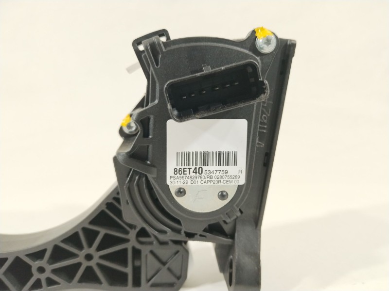 Recambio de potenciometro pedal para toyota proace city referencia OEM IAM 86ET405347759 9674829780 