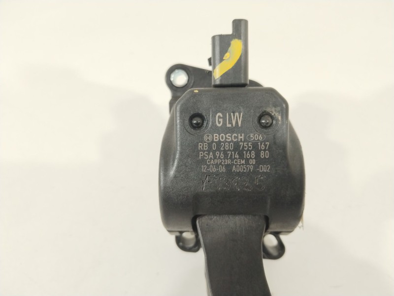 Recambio de potenciometro pedal para peugeot 3008 monospace (0u_) 2.0 hdi hybrid4 referencia OEM IAM 9671416880 0280755167 