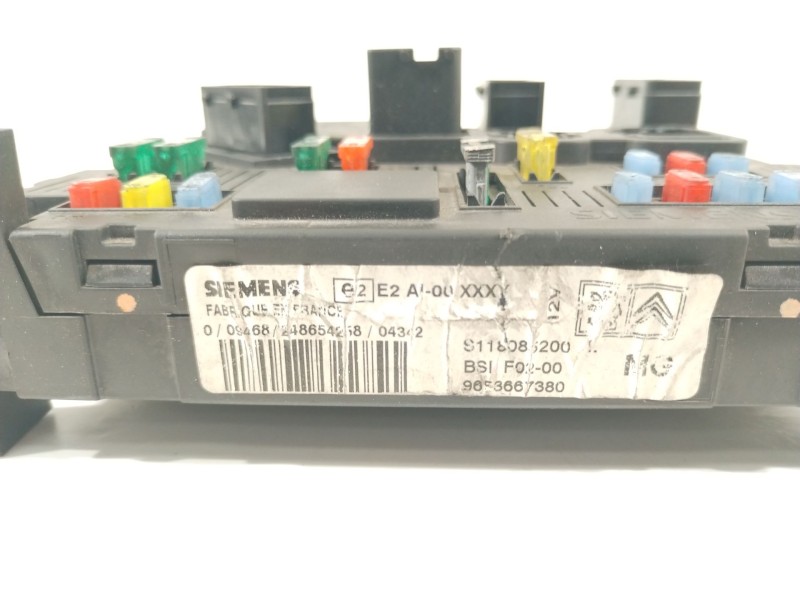 Recambio de caja reles / fusibles para citroën c2 (jm_) 1.4 hdi referencia OEM IAM 9653667380  BSIF0200