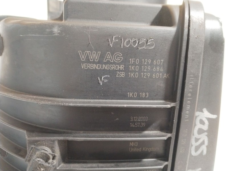 Recambio de caja filtro aire para audi a3 (8p) 2.0 fsi ambiente referencia OEM IAM 1F0129607 1K0129684 1K0129601AK