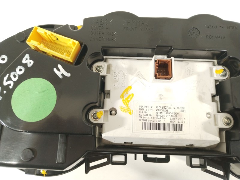 Recambio de cuadro instrumentos para peugeot 5008 premium referencia OEM IAM 9676464480  9674982480