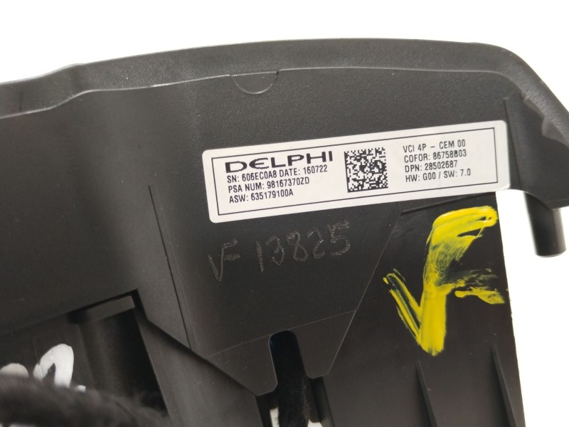 Recambio de mando volante para citroën c4 picasso ii 1.6 bluehdi 120 referencia OEM IAM 98167370ZD  