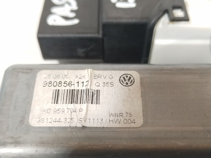 Recambio de elevalunas trasero derecho para volkswagen passat berlina (3c2) advance referencia OEM IAM 1K0959704P  