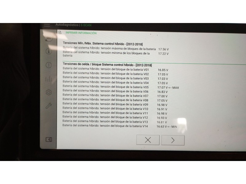 Recambio de bateria para toyota auris hybrid active referencia OEM IAM G951012020  