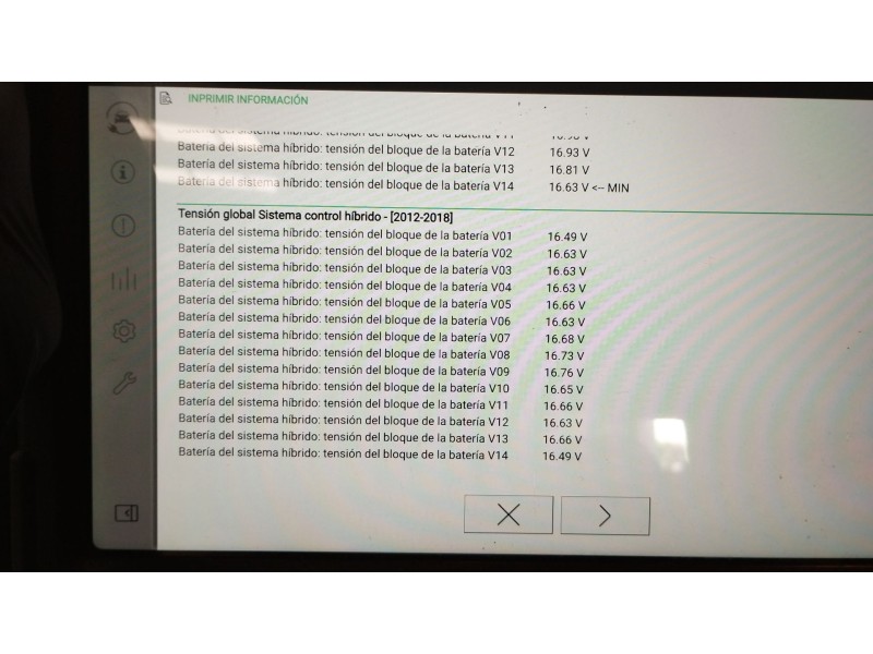 Recambio de bateria para toyota auris hybrid active referencia OEM IAM G951012020  