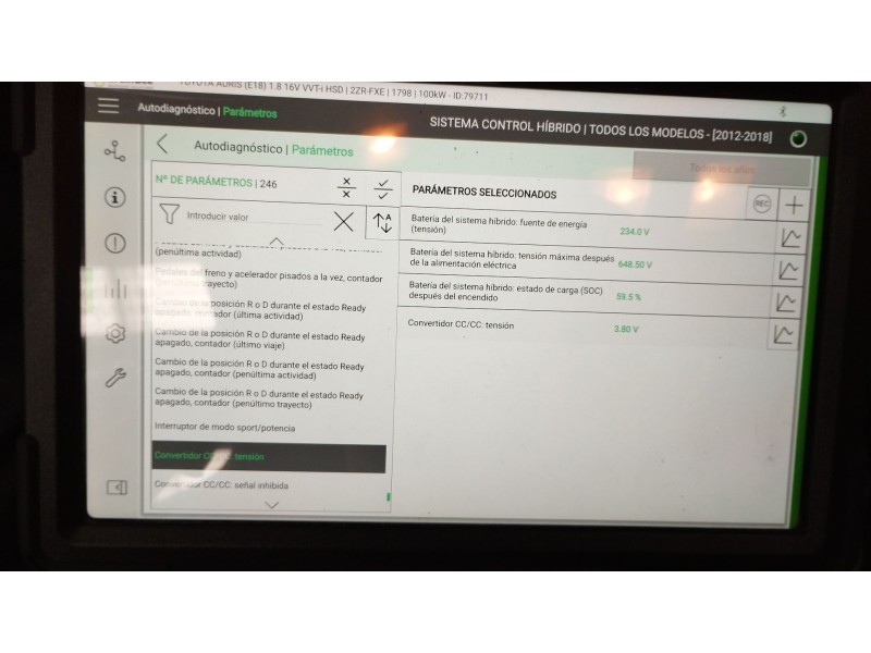Recambio de bateria para toyota auris hybrid active referencia OEM IAM G951012020  