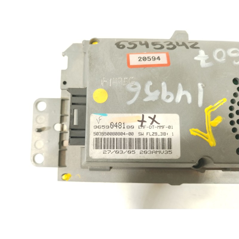 Recambio de pantalla multifuncion para peugeot 607 (9d, 9u) 2.7 hdi 24v referencia OEM IAM 9659048180  