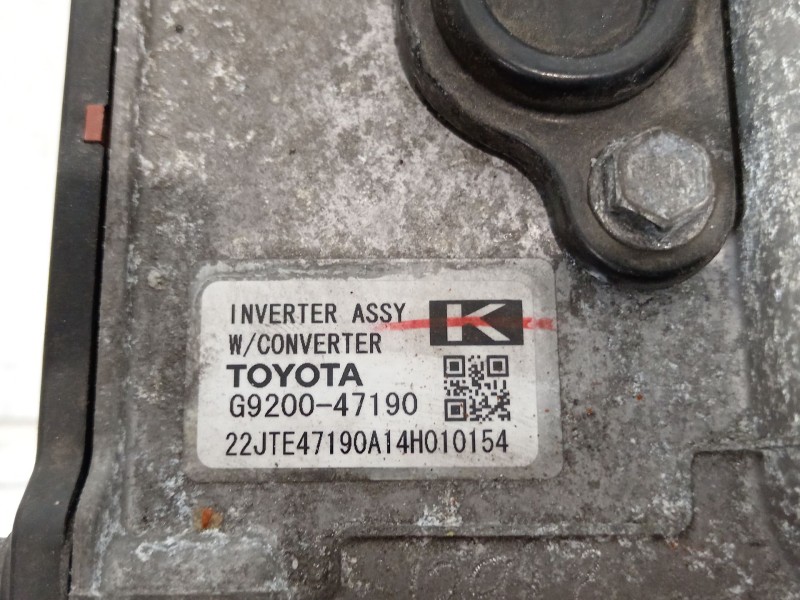 Recambio de convertidor potencia para toyota auris hybrid active referencia OEM IAM G920047190  