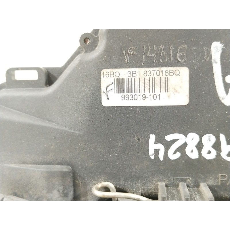 Recambio de cerradura puerta delantera derecha para volkswagen polo iv (9n_, 9a_) 1.4 tdi referencia OEM IAM 3B1837016BQ  
