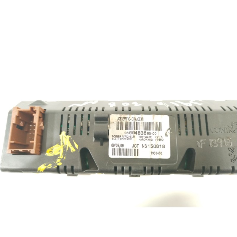 Recambio de pantalla multifuncion para peugeot 308 i (4a_, 4c_) 1.6 hdi referencia OEM IAM 9666483680  