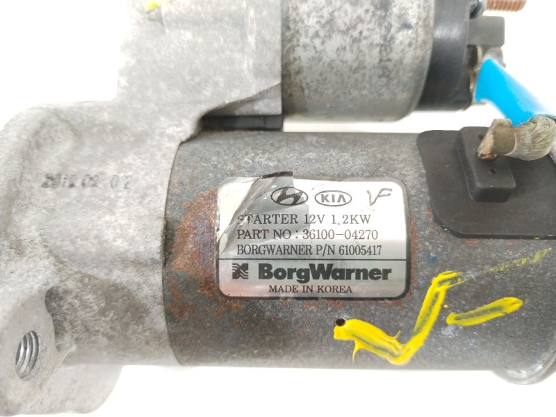 Recambio de motor arranque para kia stonic (yb) 1.0 t-gdi referencia OEM IAM 3610004270  