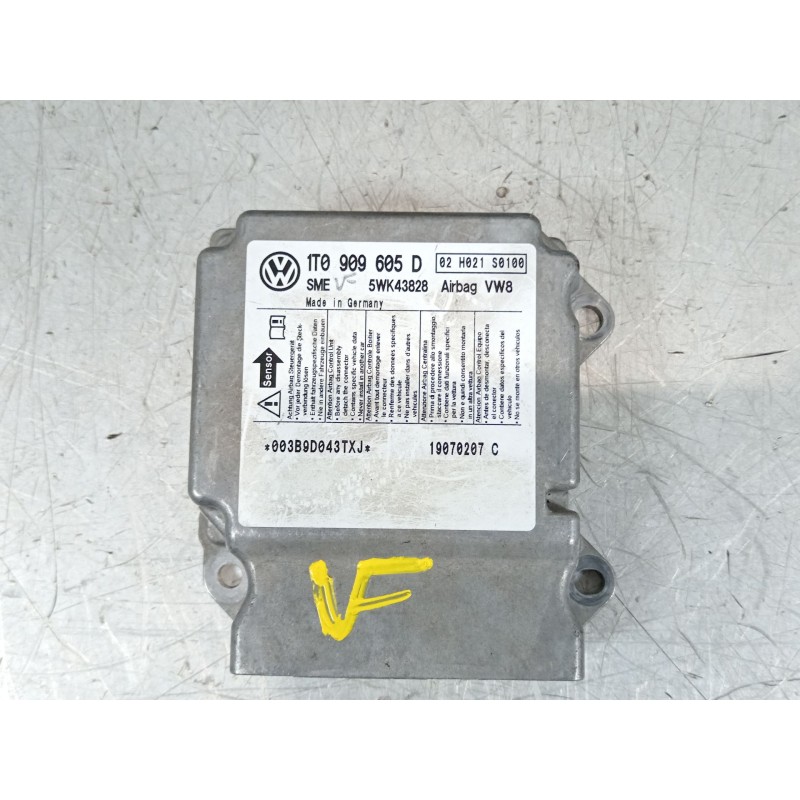 Recambio de kit airbag para volkswagen touran (1t1, 1t2) 2.0 tdi 16v referencia OEM IAM 1T1857067 1K0880201 1T0909605D
