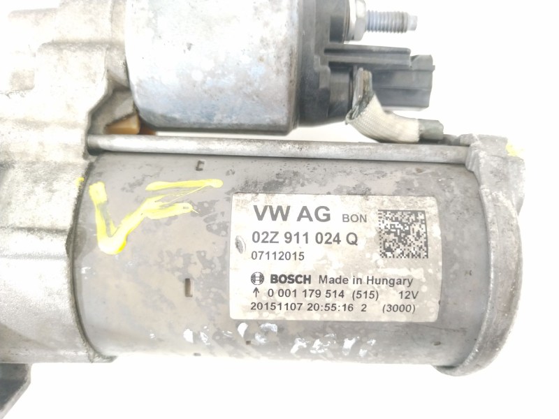 Recambio de motor arranque para skoda yeti (5l) 1.2 tsi referencia OEM IAM 02Z911024Q  0001179514