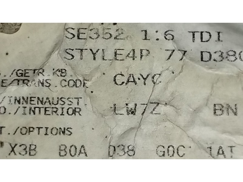 Recambio de motor completo para seat altea xl (5p5, 5p8) 1.6 tdi referencia OEM IAM CAYC  