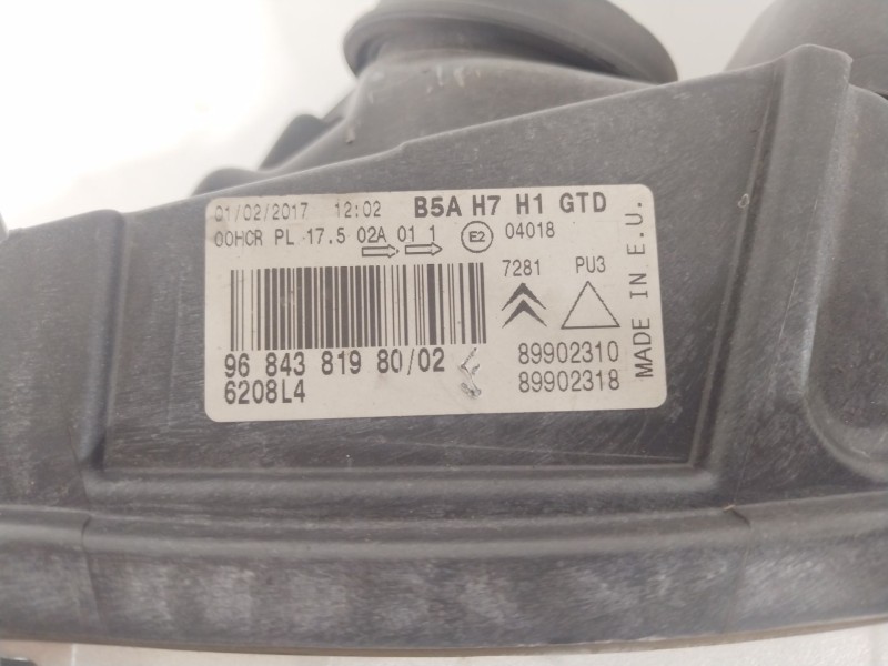 Recambio de faro izquierdo para citroën c4 i (lc_) 1.6 hdi referencia OEM IAM 9684381980 6208L4 89902310