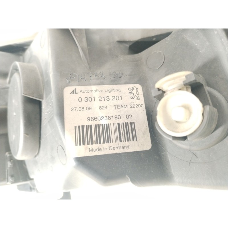 Recambio de faro izquierdo para peugeot 407 (6d_) 1.6 hdi 110 (6d9hzc, 6d9hyc) referencia OEM IAM 9660236180 0301213201 
