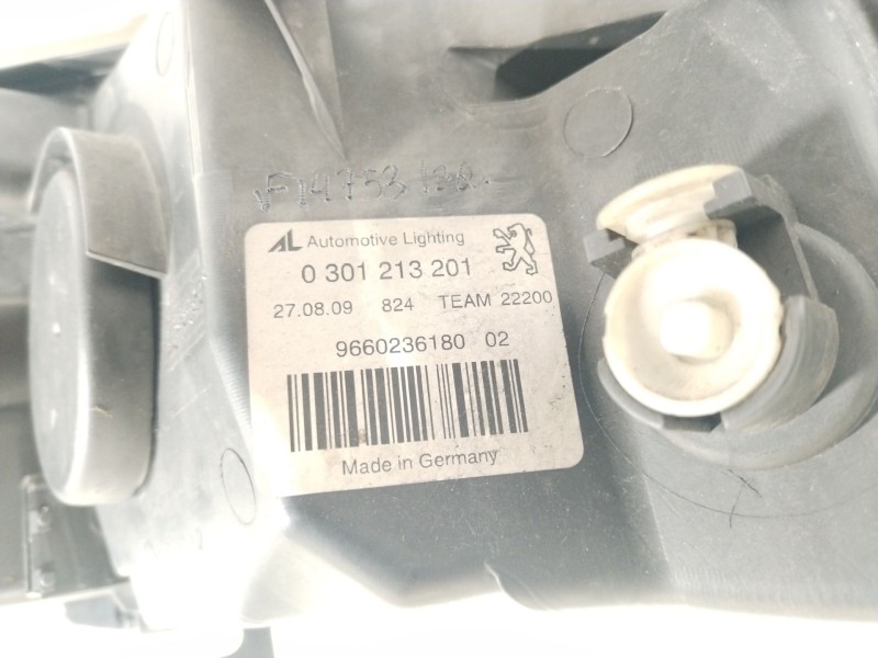 Recambio de faro izquierdo para peugeot 407 (6d_) 1.6 hdi 110 (6d9hzc, 6d9hyc) referencia OEM IAM 9660236180 0301213201 