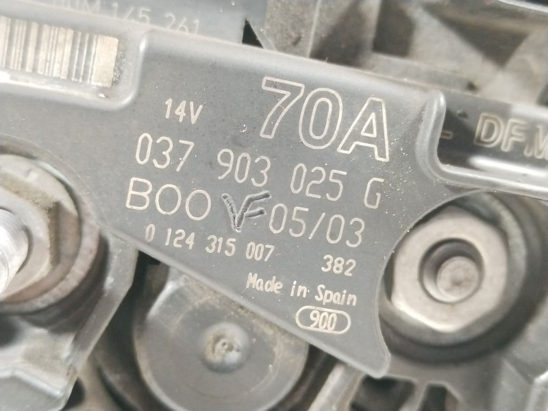 Recambio de alternador para seat ibiza iii (6l1) 1.4 16v referencia OEM IAM 037903025G  