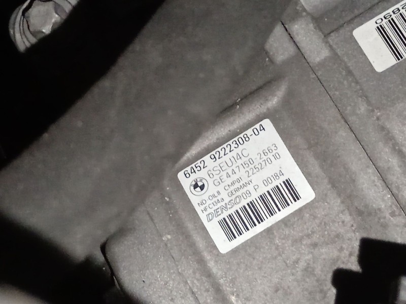 Recambio de compresor aire acondicionado para bmw 1 (f21) 116 i referencia OEM IAM 64529222308 22527010 6SEU14C