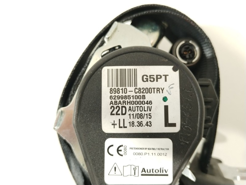 Recambio de cinturon seguridad trasero izquierdo para hyundai i20 classic referencia OEM IAM 89810C8200TRY  