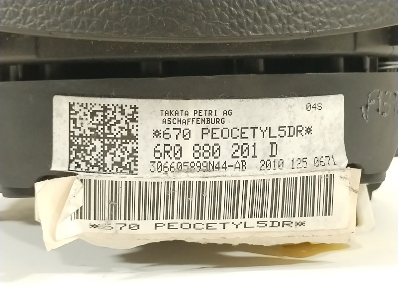 Recambio de airbag delantero izquierdo para volkswagen polo v (6r1, 6c1) 1.6 tdi referencia OEM IAM 6R0880201D  