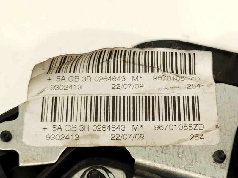 Recambio de airbag delantero izquierdo para peugeot 206+ básico referencia OEM IAM 96701085ZD 0264643 