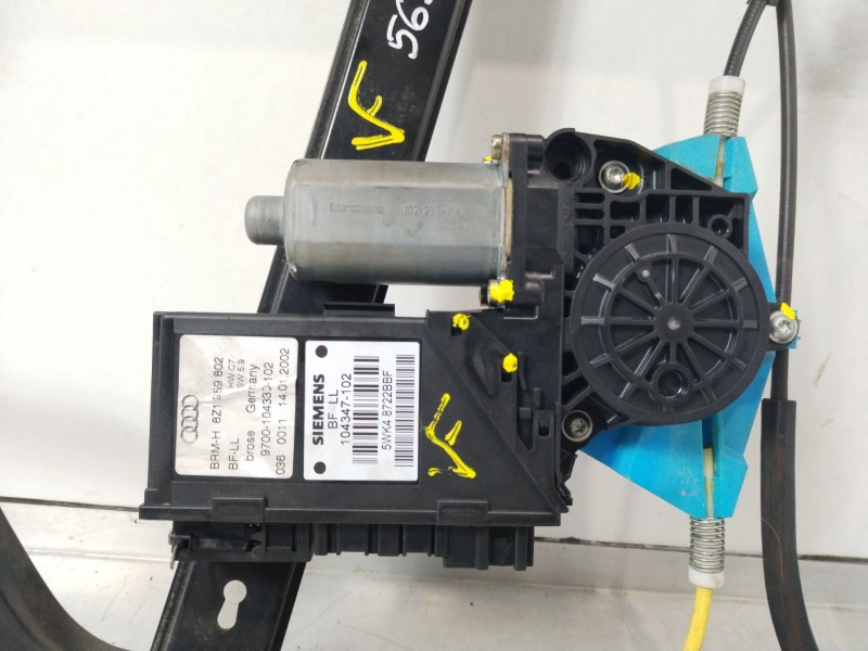 Recambio de elevalunas delantero derecho para audi a2 (8z) 1.4 tdi (55kw) referencia OEM IAM 8Z0837462B 8Z1959802 