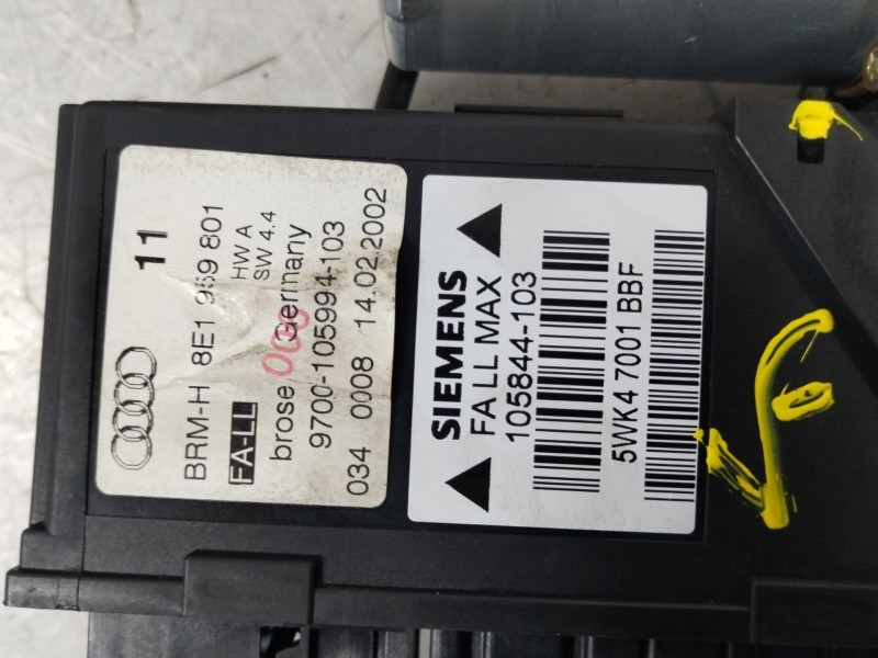 Recambio de elevalunas delantero izquierdo para audi a4 b6 (8e2) 2.5 tdi referencia OEM IAM 8E0837461C 8E1959801 