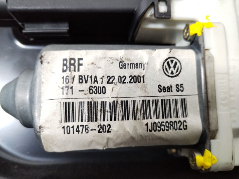 Recambio de elevalunas delantero derecho para seat toledo ii (1m2) 1.9 tdi referencia OEM IAM 1M1837730B 1J0959802G 1M0837756