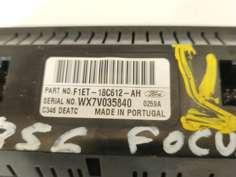 Recambio de mando climatizador para ford focus iii 1.5 tdci referencia OEM IAM F1ET18C612AH  