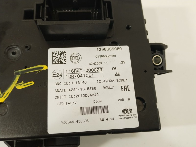 Recambio de caja reles / fusibles para fiat ducato caja/chasis (250_) 140 multijet 2,3 d referencia OEM IAM 1398635080  