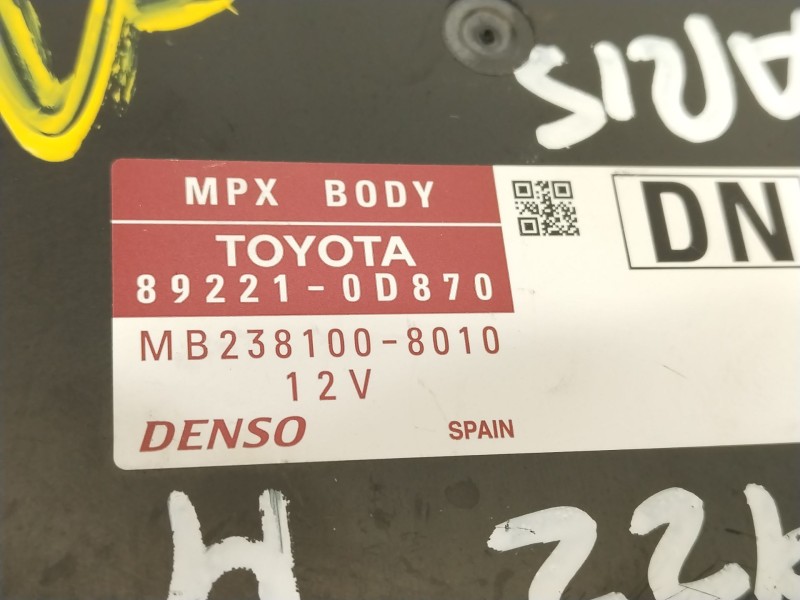 Recambio de modulo electronico para toyota yaris active referencia OEM IAM 892210D870  