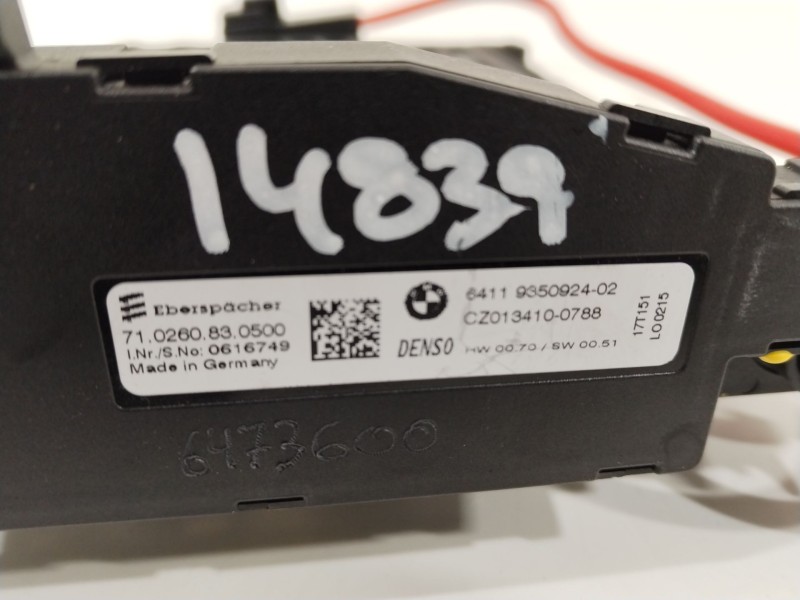 Recambio de resistencia calefaccion para mini mini (f56) cooper d referencia OEM IAM 64119350924  