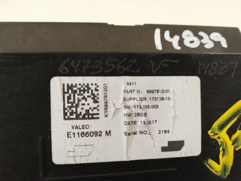 Recambio de modulo electronico para mini mini (f56) cooper d referencia OEM IAM 64116997612  