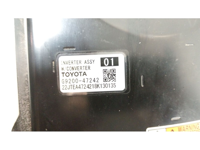 Recambio de convertidor potencia para toyota c-hr (_x1_) 1.8 hybrid (zyx10_, zyx11_) referencia OEM IAM g920047242  