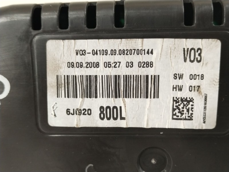Recambio de cuadro instrumentos para seat ibiza iv (6j5, 6p1) 1.9 tdi referencia OEM IAM 6J0920800L A2C53311201 