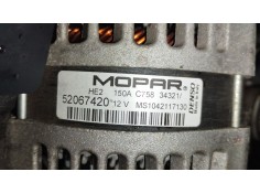 Recambio de alternador para jeep renegade suv (bu, b1, bv) 1.0 t-gdi referencia OEM IAM 52067420 MS1042117130  2