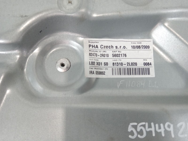 Recambio de elevalunas delantero izquierdo para hyundai i30 comfort referencia OEM IAM 824702R010 824712R000 824502R000
