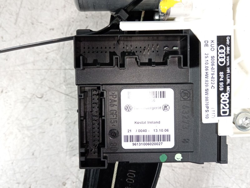 Recambio de elevalunas trasero derecho para audi a3 (8p1) 1.6 fsi referencia OEM IAM 8P4839462B 8P4959802D 