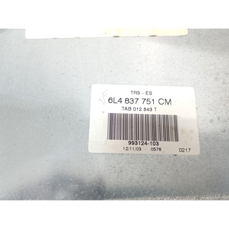 Recambio de elevalunas delantero izquierdo para seat ibiza iii (6l1) 1.9 sdi referencia OEM IAM 6L4837751CM 6L4837755P 6Q2959802
