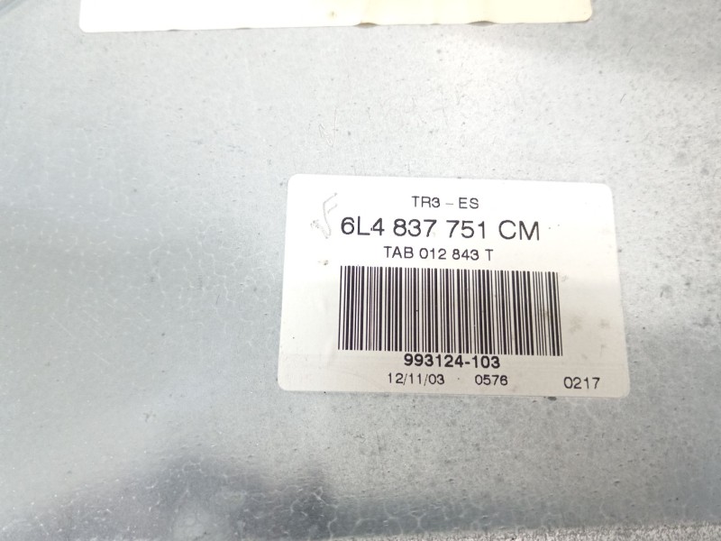 Recambio de elevalunas delantero izquierdo para seat ibiza iii (6l1) 1.9 sdi referencia OEM IAM 6L4837751CM 6L4837755P 6Q2959802