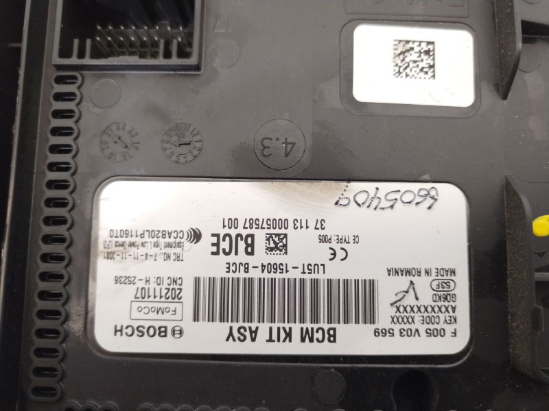 Recambio de caja reles / fusibles para ford focus iv (hn) 1.0 ecoboost referencia OEM IAM LU5T15604BJCE  